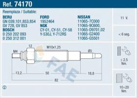 BOSCH-SEG 0250202093 - CALENTADOR NISSAN TERRANO II /VANETTE 2.3/2.7D