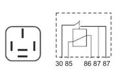  ENERGY R512 - RELE 12V 30A 5 TERMINALES (87+87)