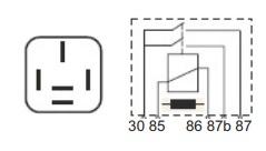  ENERGY R5R12 - RELE 12V 30A 5 TERMINALES (87+87B)