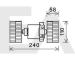 NRF 34143 - TURBINA 24V MERCEDES 240X110X58
